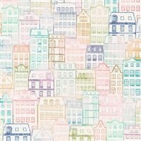 Happy Place- Cityscape- Stone- Shirting